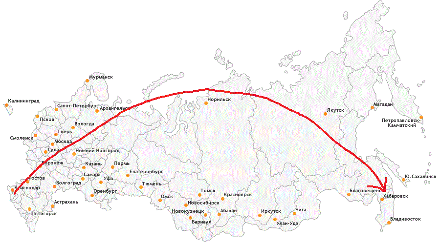 Примерно по такой траектории и летели)