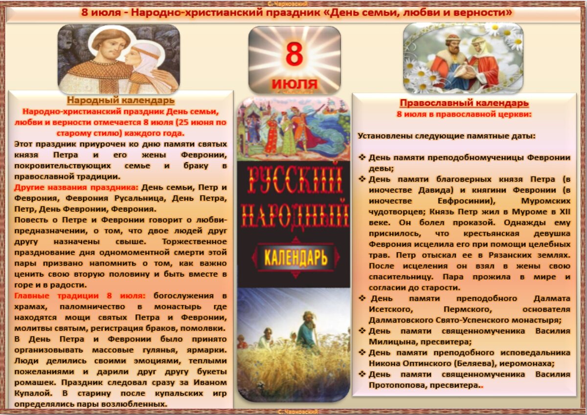 8 июля - Традиции, приметы, обычаи и ритуалы дня. Все праздники дня во всех  календарях | Сергей Чарковский Все праздники | Дзен