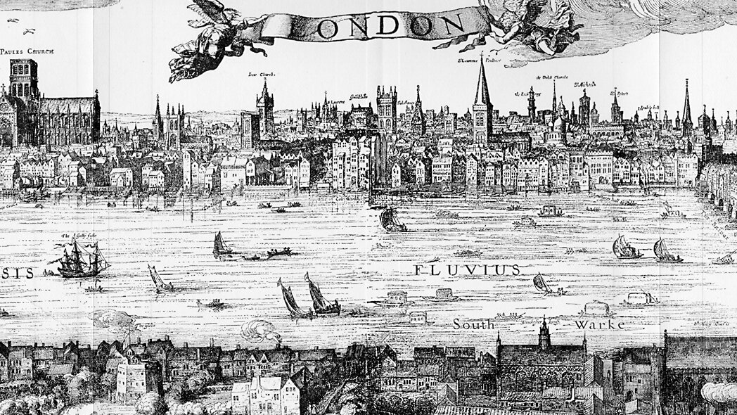 Лондон. Фрагмент гравюры второй половины XVII века