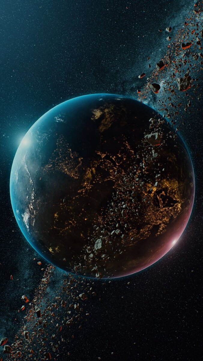 Уран - газовая планета с кольцами из льда и камней.