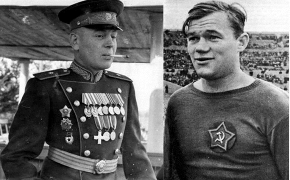 Василий Сталин с хоккейной командой