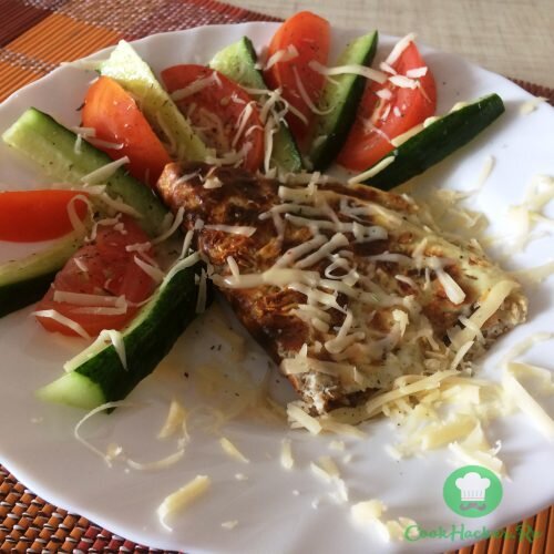 Овсяноблин с сырной начинкой