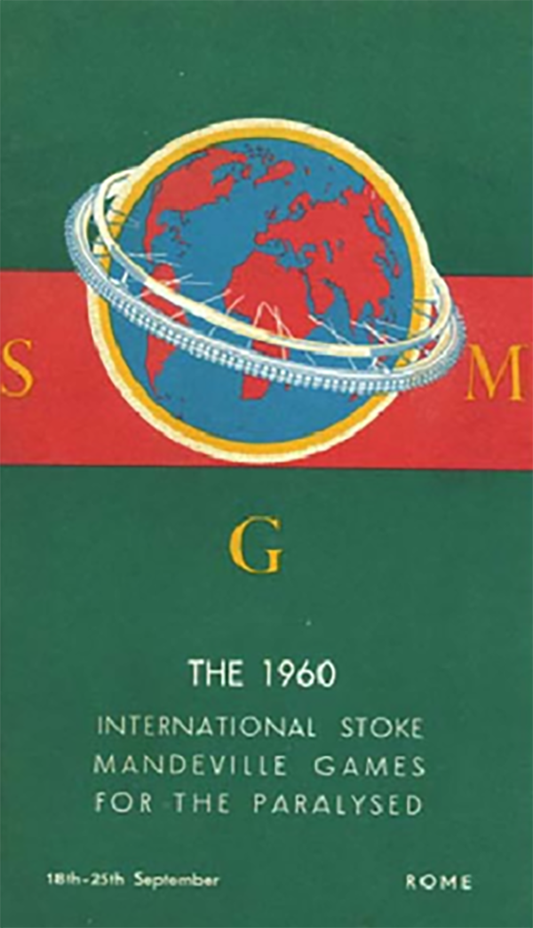 Обложка программы первых Паралимпийских игр в Риме (1960 г.)