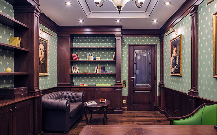 Кабинет в викторианском стиле образец консерватизма и респектабельности.