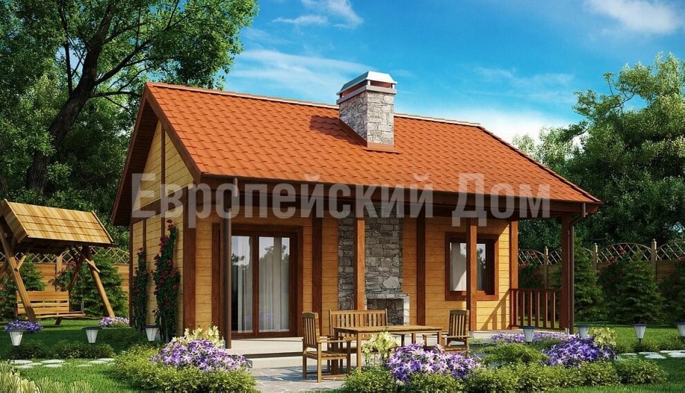 Фасад с террасой