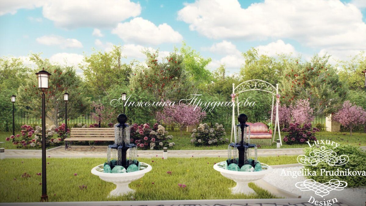 На фото: Мост через искусственный пруд в ландшафтом дизайне загородного дома