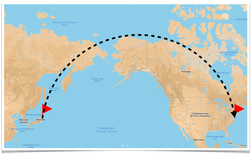 Ближний путь. Маршруты самолетов над тихим океаном. Маршрут самолета из Японии в Америку. Маршрут самолета в Америку. Из Японии в США на самолете.
