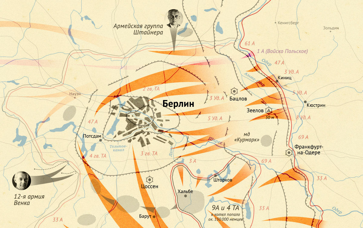 Карта 1945 года берлин