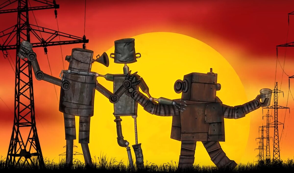 Фрагмент клипа на песню "Робот Виталий", 2014 Режиссер и сценарист - Наталья Березовская