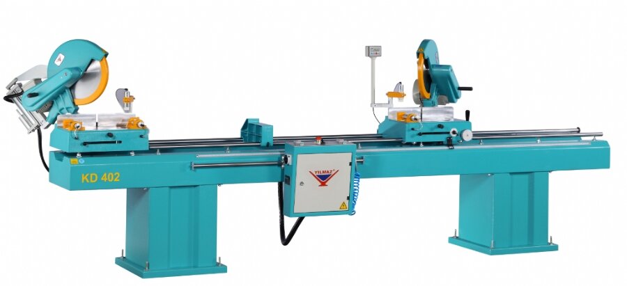 Двухголовая полуавтоматическая пила Yilmaz KD 402 S.
