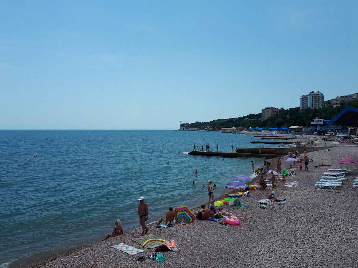 Детский пляж в Гурзуфе