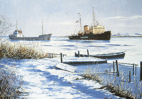 Ледокол  “ELBJØRN”, работа Лэса Андэрсена 1995 г.