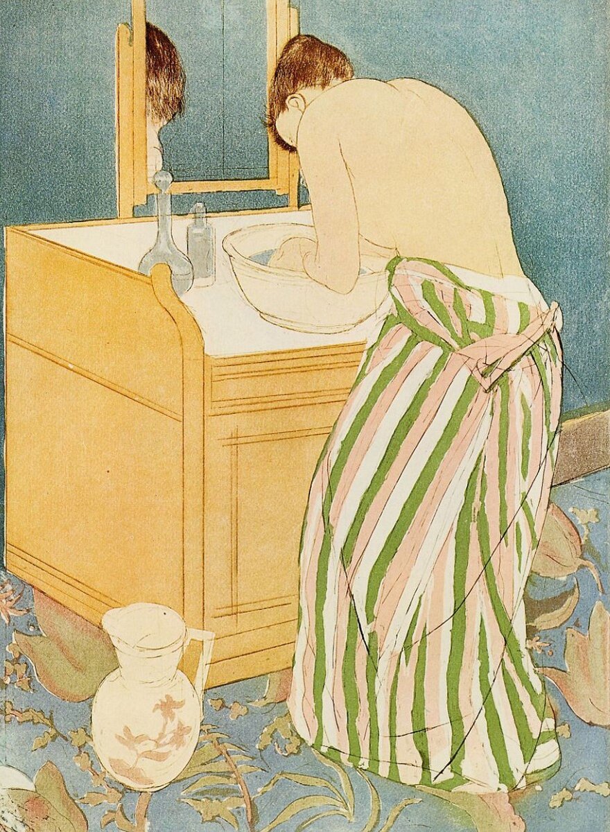 Умывающаяся женщина. 1891