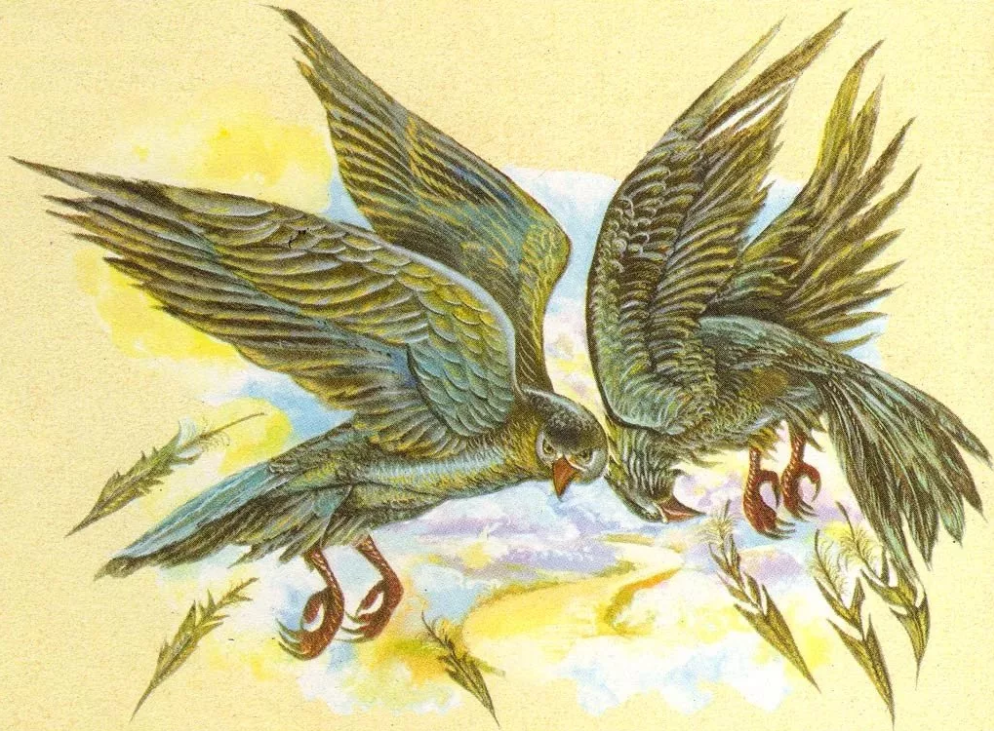Стимфалийские птицы, хищные птицы, мифология