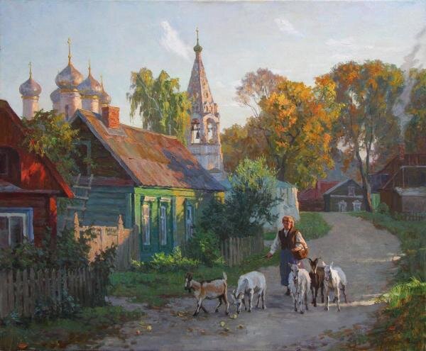 Пейзаж с козами. 2008