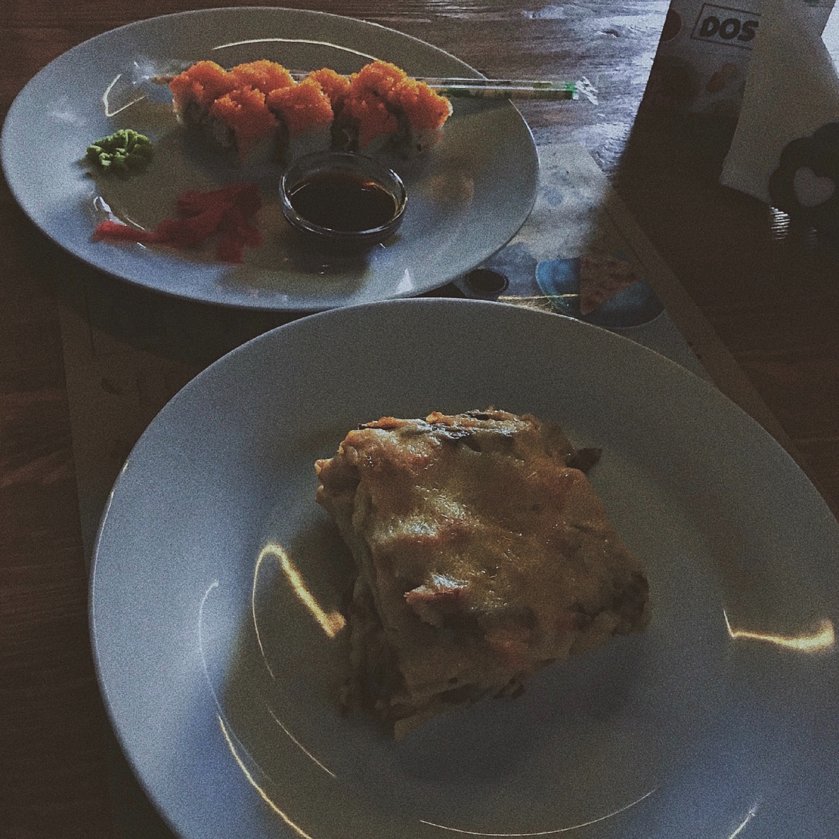 Ролл «Калифорния», Лазанья