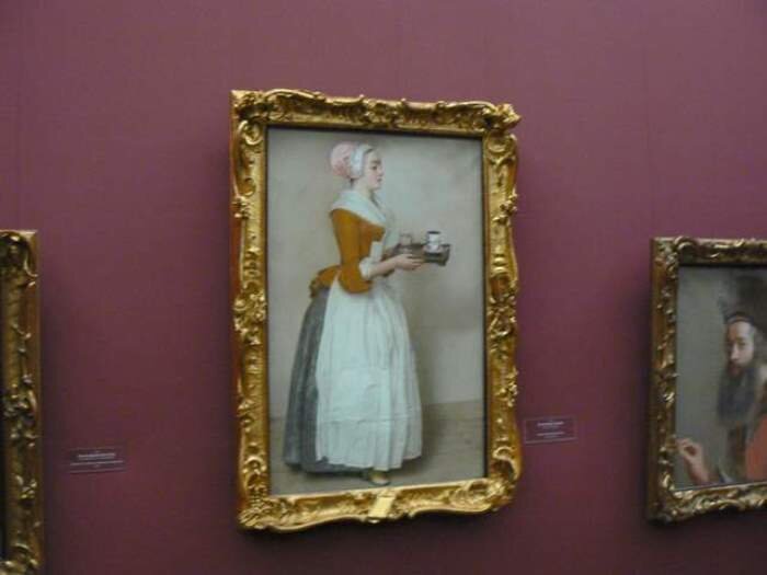 Картина Шоколадница в Дрезденской галерее