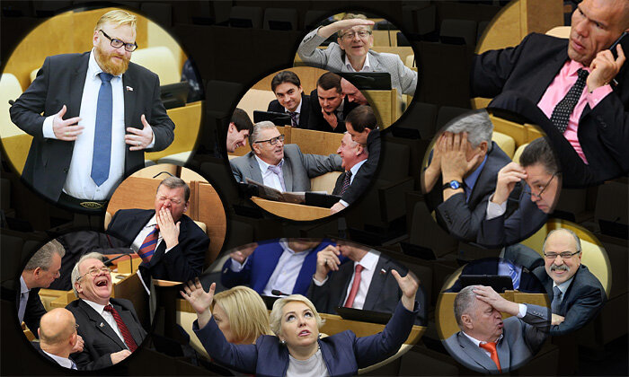 Депутаты (коллаж из картинок свободного доступа)