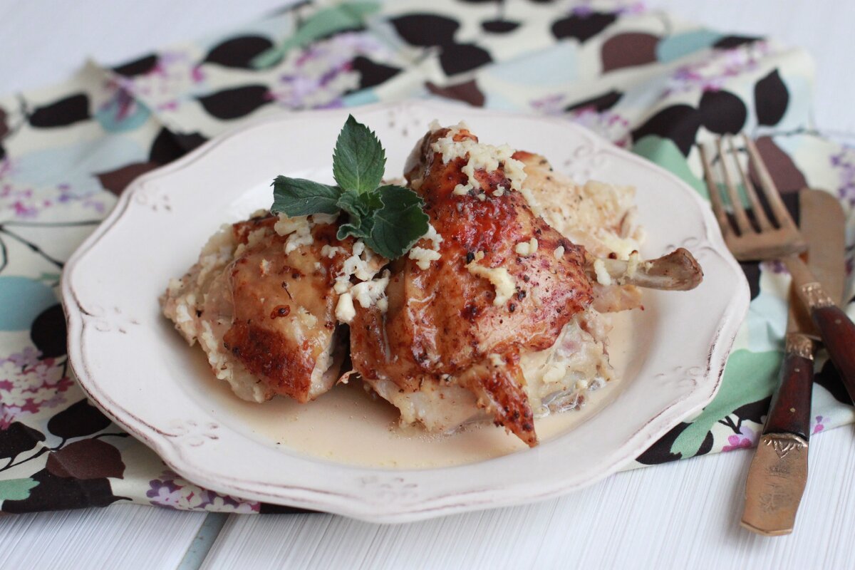 Курица шкмерули или чкмерули