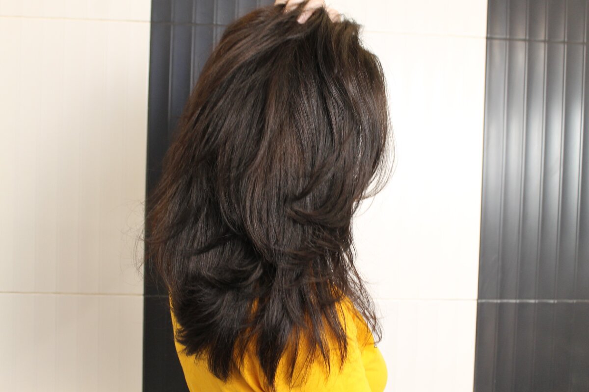 Волосы после использования средств из статьи. Качество волос стало намного лучше