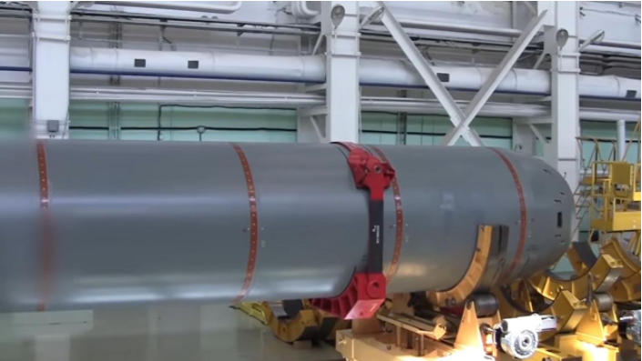 Russia's Poseidon bomber show in a video from the Russia Government