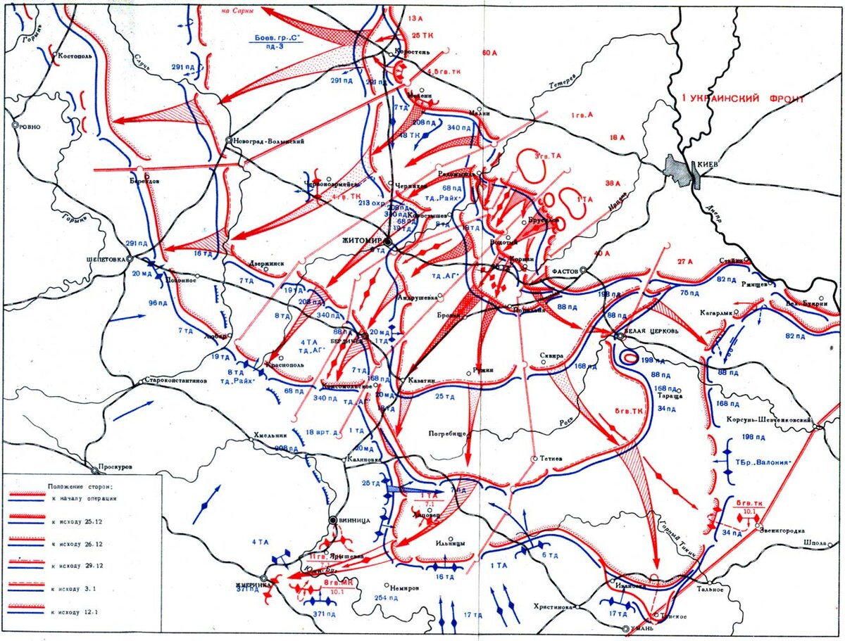 Житомирско бердичевская операция карта