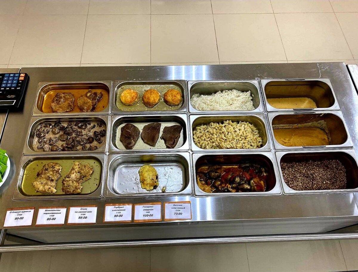 Витрина столовой 