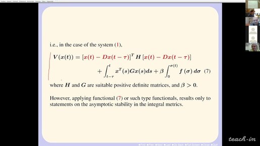 Diblík J. - Stability in metrics c⁰, c¹ and absolute stability of neutral systems with nonlinearity