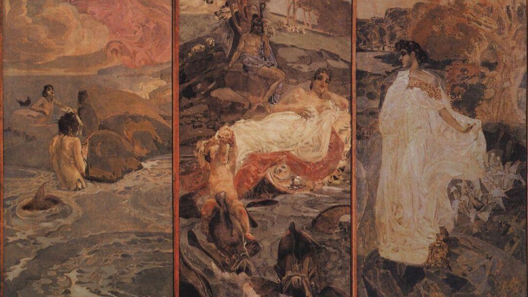 М.А. Врубель. Триптих Суд Париса, 1893г.