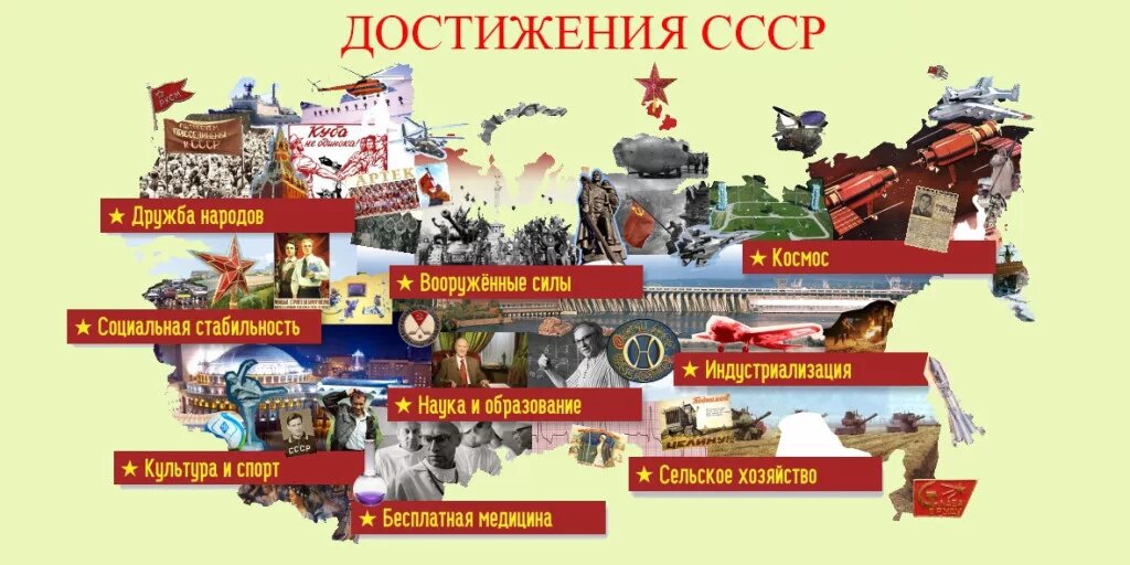 Благодаря им мы получили в наследство великую державу с ядерным щитом, Гагариным, бесплатной медициной и образованием!