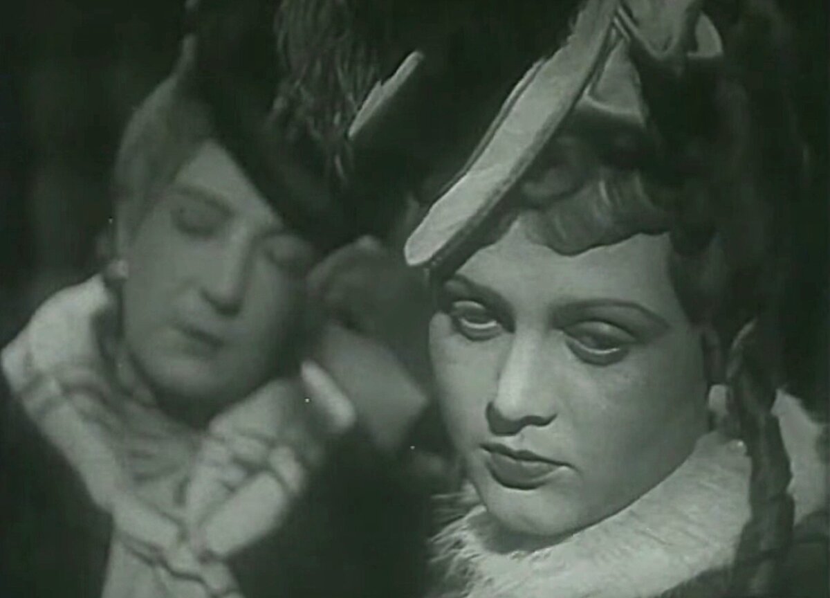 Кадр из фильма «Пышка», режиссер Михаил Ромм, 1934 г.