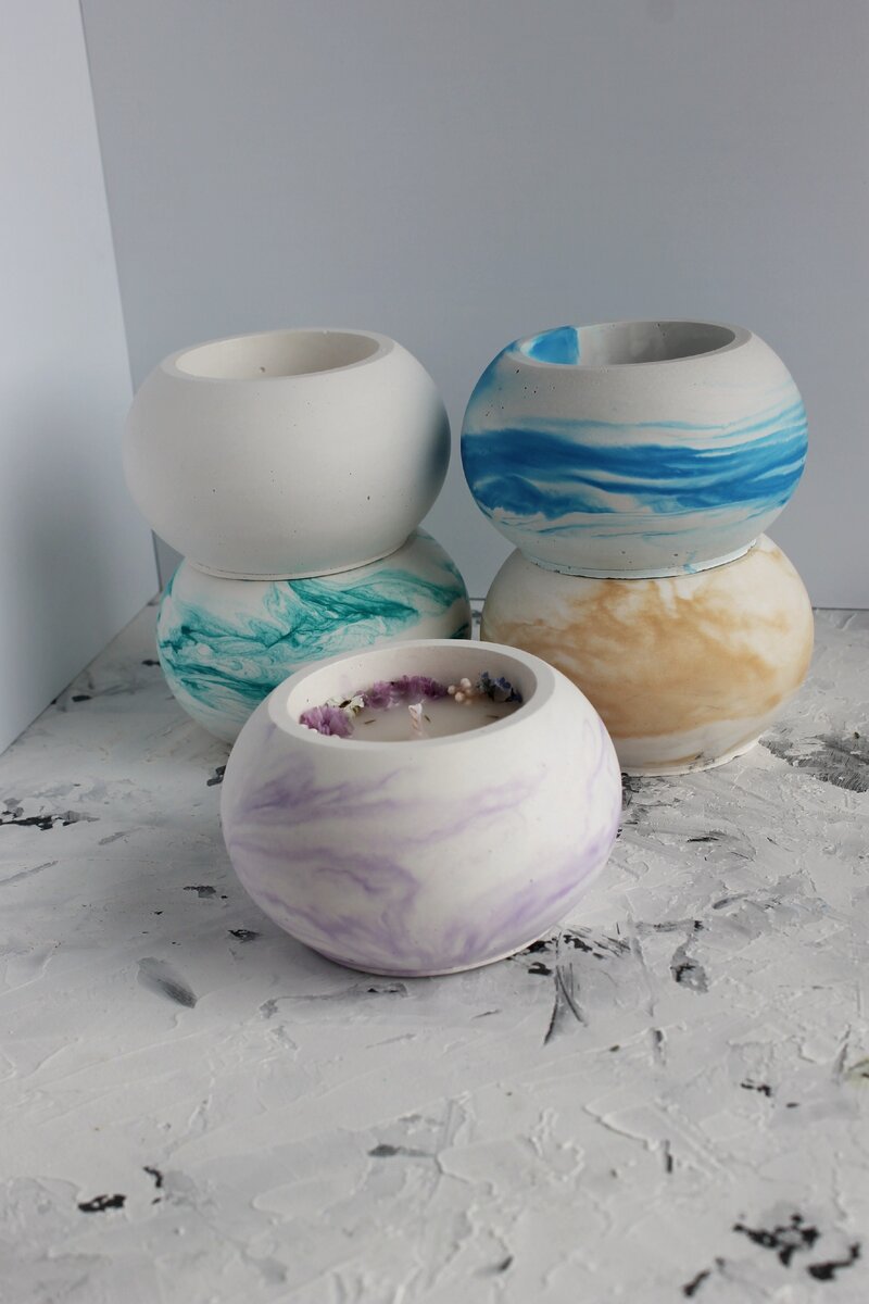 Свечи в Гипсе