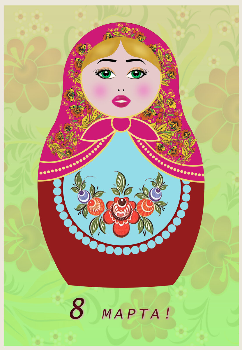 Одна из первых работ . Делала по видеоурокам в youtube