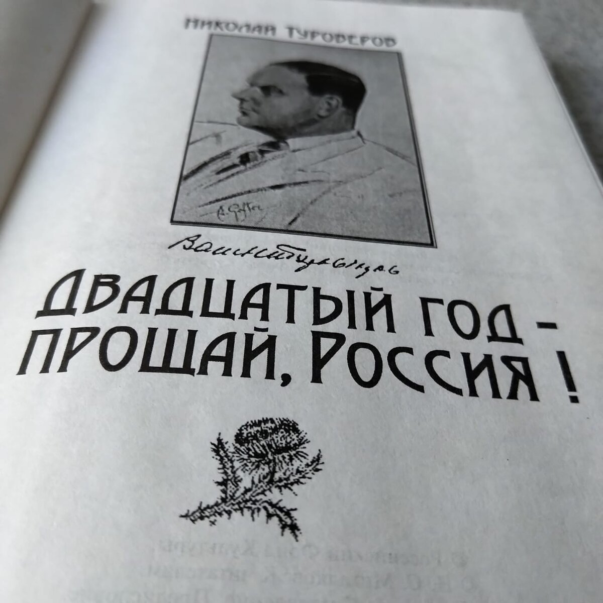 Оформление книги Н.Н. Туроверова "Двадцатый год - прощай, Россия !"