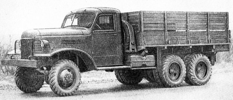 ЗИС-151 сороковых годов. Адрес иллюстрации: https://trucksreview.ru/zil/zis-151-tehnicheskie-harakteristiki.html#more-2269