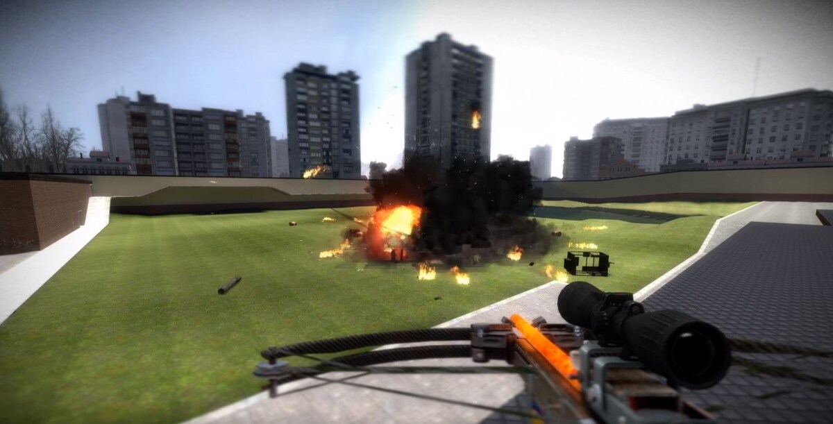 Снимок из игры Garry's Mod