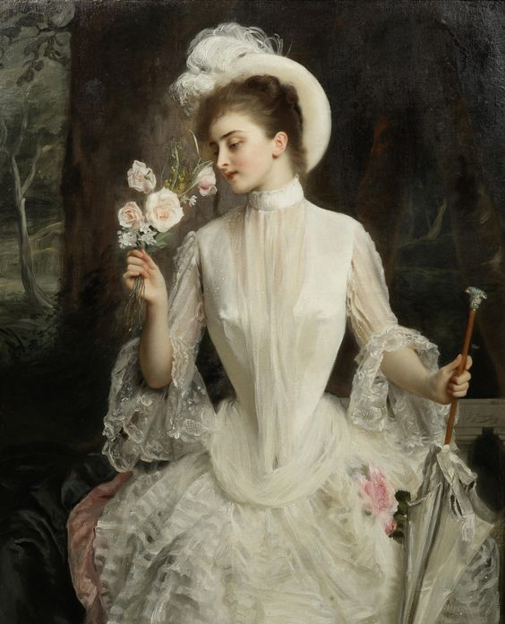Гюстав Жан Жаке (Gustave Jean Jacquet), 1846-1909. Франция 1886 "Изящный букет"