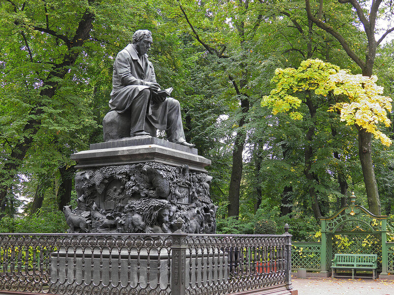 Памятники летнего сада в петербурге