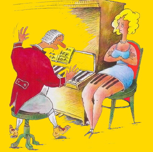 Пианист  и музыкальный инструмент