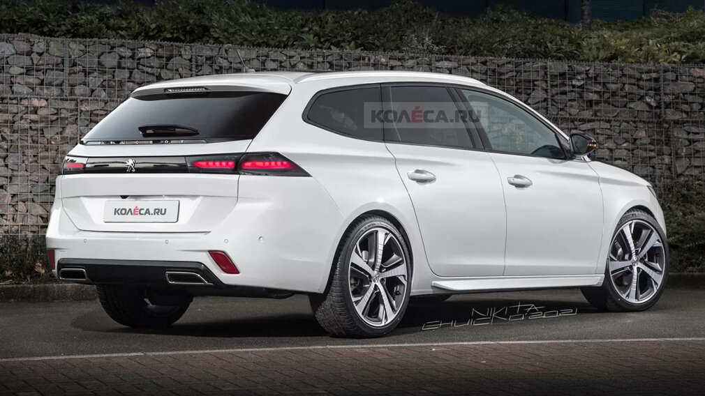 Рендер нового универсала Peugeot 308, фото: Колёса.ру