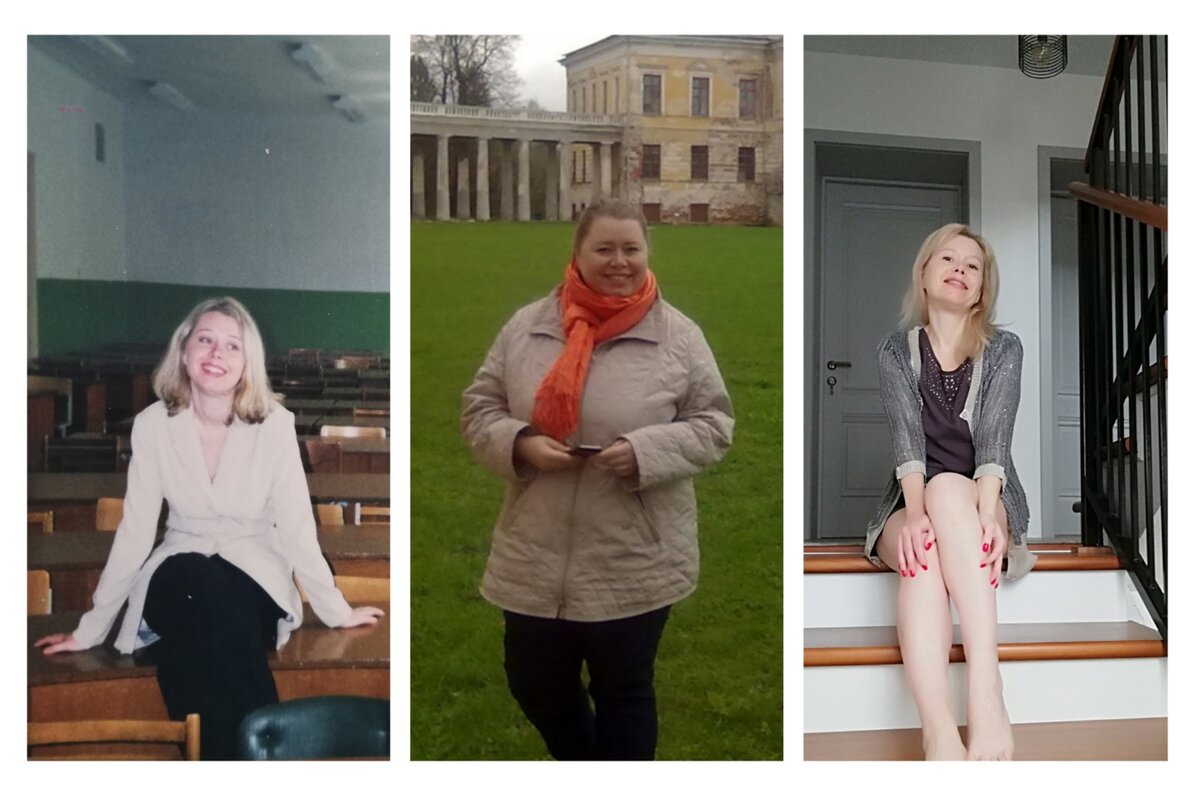 Слева направо: мне 22 года, мне 35 лет, мне 42 года. Фото автора. 