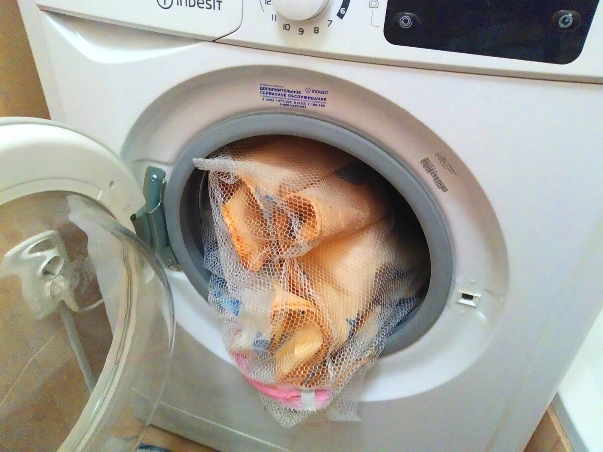 фото 2. Шторка в мешке.