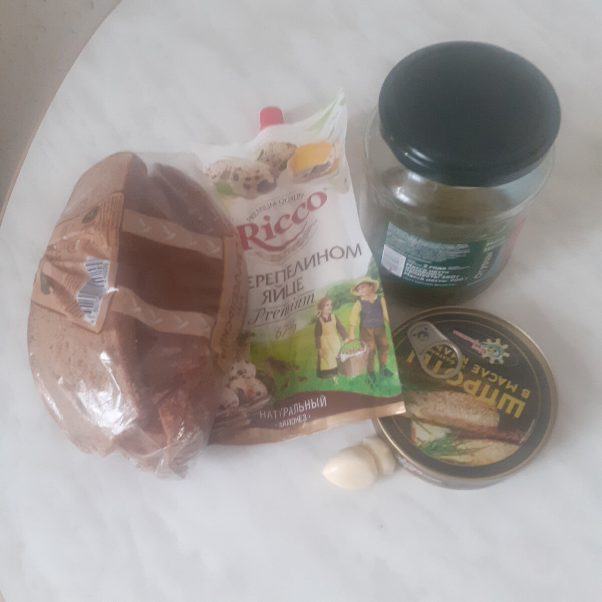 Подготовила продукты.