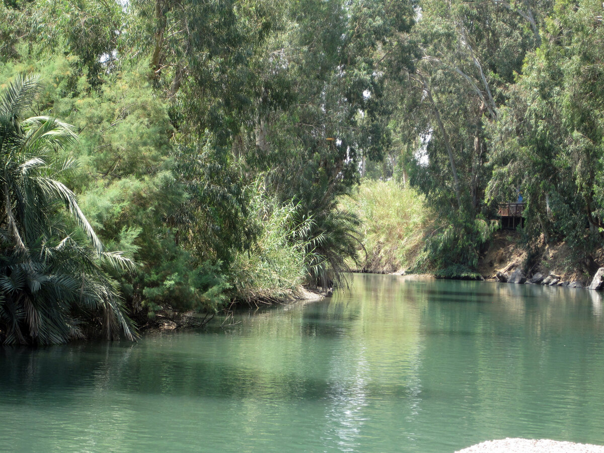 Иордан в Галилее полноводнее, чем в Иудее по причине более прохладного и влажного климата. Фото автора