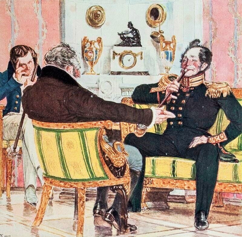 Из иллюстраций художника Д.Н. Кардовского 1907-1912 гг. к произведению "Горе от ума" (здесь и дальше в статье изображения из открытых источников)