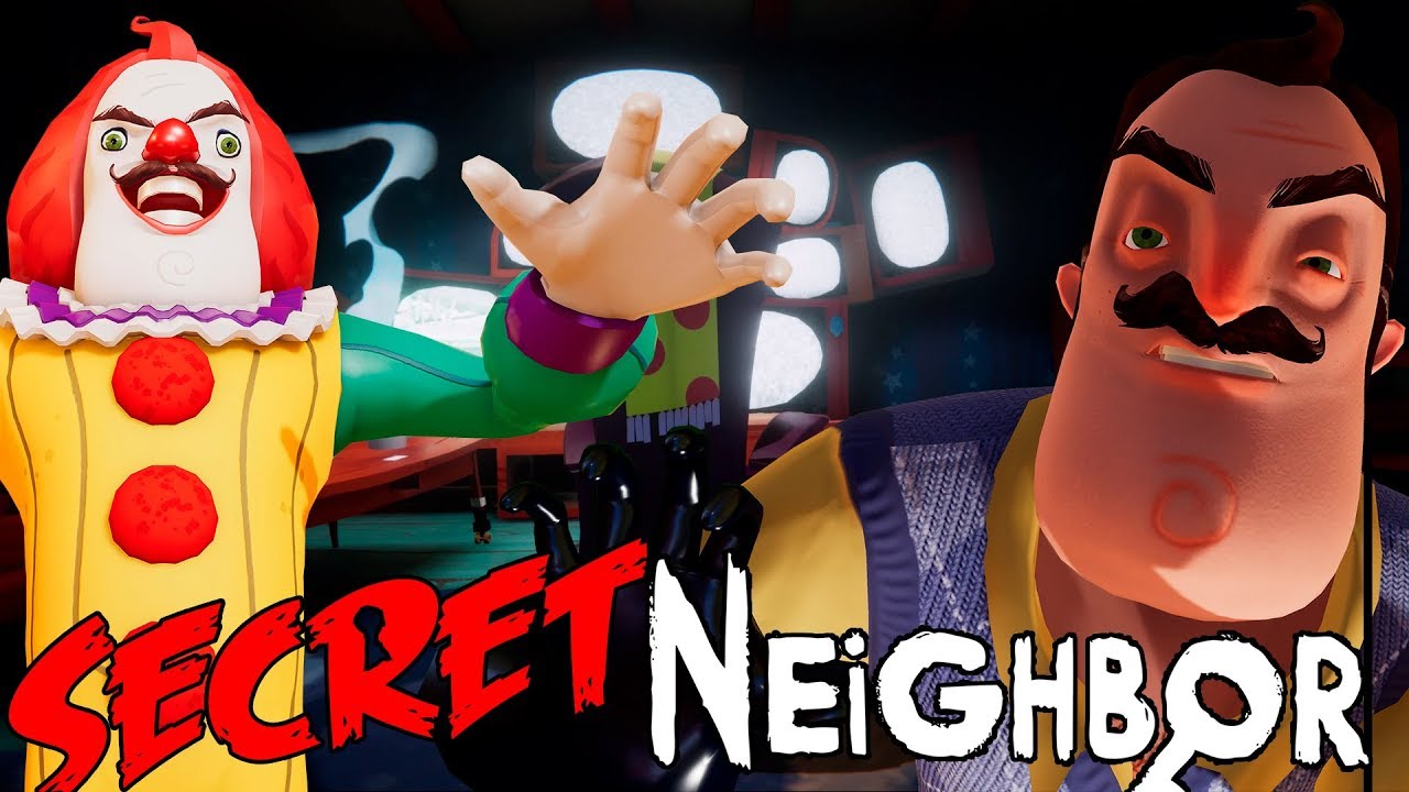 ШОУ ПРИВЕТ СОСЕД!КЛОУН МАНЬЯК ЗАПЕР НАС!ИГРА SECRET NEIGHBOR!СЕКРЕТ  СОСЕДА!HELLO NEIGHBOR ПО СЕТИ!