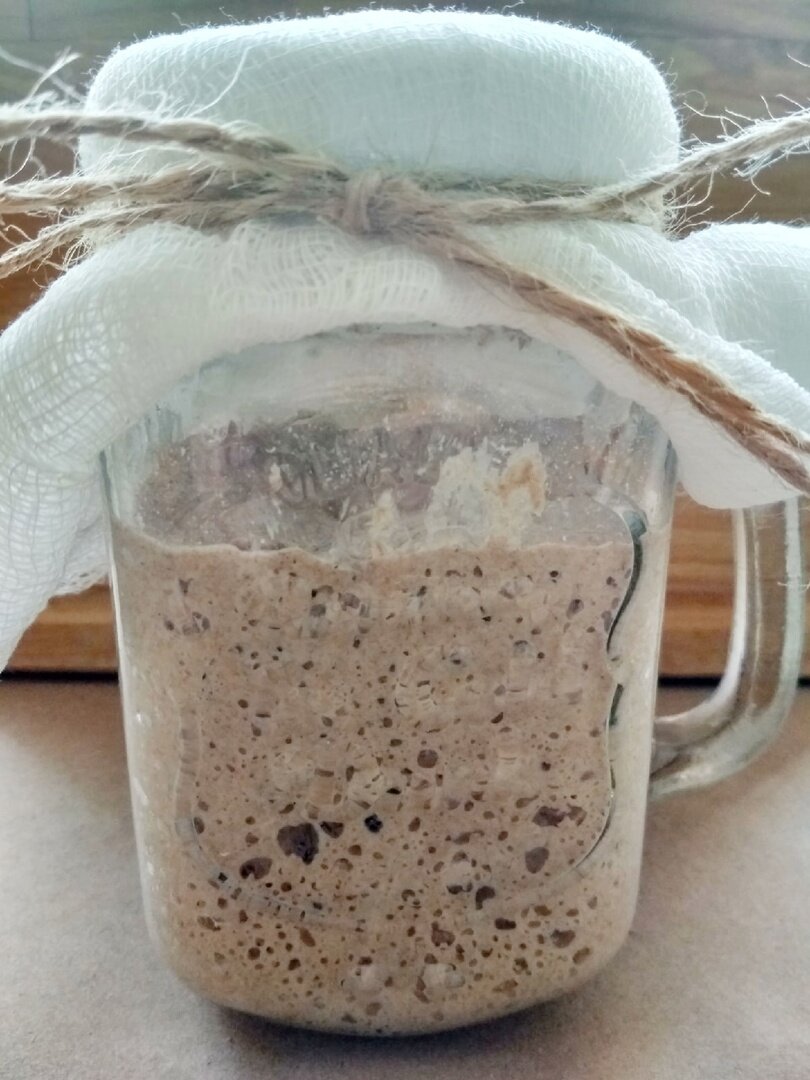 Ржаная закваска. фото автора.