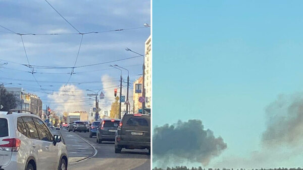 Последствия взрывов в Харькове. Обложка © t.me / Первый Харьковский