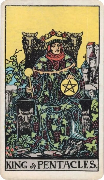 Король пентаклей. Таро Райдера-Уэйта