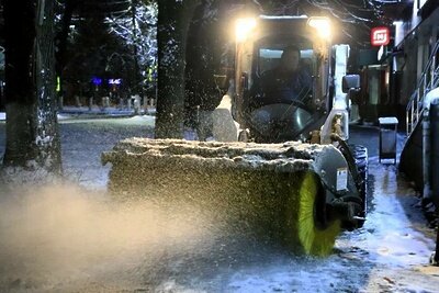    Уборка снега © Telegram-канал главы г.о. Красногорск Дмитрия Волкова